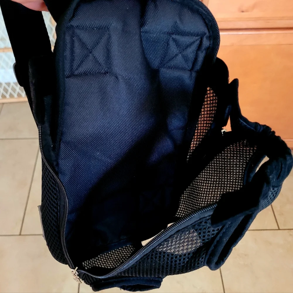Dog Carrying Black Bag. Like New. For Small Breed.